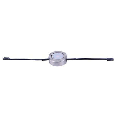 Maxim CounterMax MX-LD-AC 1-Light 2.75" Wide Satin Nickel Under Cabinet Disc 53832SN